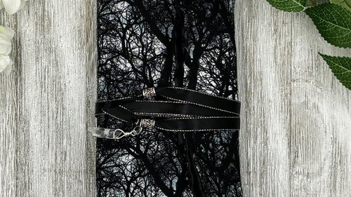 Reversible Satin Lined Tarot Wrap/ Moonlight Forest Tarot Wrap / Tarot Supplies / Tarot Deck Storage / Tarot Cloth / Tarot Supplies / Altar