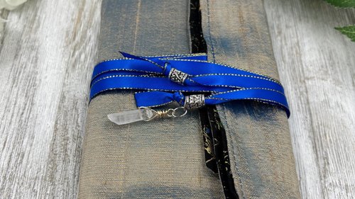 Reversible Silk Lined Tarot Wrap/ Dragonfly Tarot Wrap / Tarot Supplies / Tarot Deck Storage / Tarot Cloth / Tarot Supplies / Altar