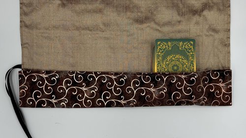 Reversible Silk Lined Tarot Wrap/ Swirls Tarot Wrap / Tarot Supplies / Tarot Deck Storage / Tarot Cloth / Tarot Supplies / Altar