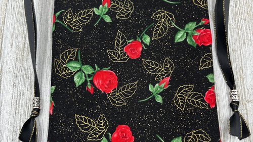 Rose Tarot Bag/ Custom Tarot Pouch/ Keepsake Bag / Drawstring Bag / Oracle Bag / Crystal Bag / Tarot Pouch / Cosmetic Bag