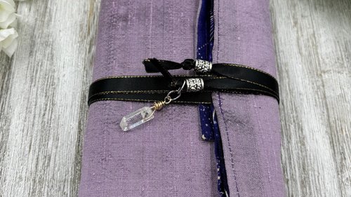 Reversible Silk Lined Tarot Wrap/ Celestial Tarot Wrap / Tarot Supplies / Tarot Deck Storage / Tarot Cloth / Tarot Supplies / Altar