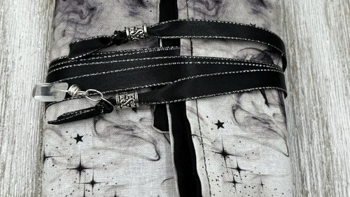 Reversible Cotton Lined Tarot Wrap/ Moons Tarot Wrap / Tarot Supplies / Tarot Deck Storage / Tarot Cloth / Tarot Supplies / Altar