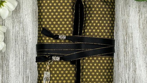 Reversible Silk Tarot Wrap/ Tarot Wrap / Tarot Supplies / Tarot Deck Storage / Tarot Cloth / Tarot Supplies / Altar