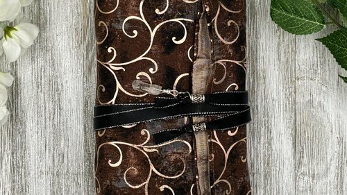 Reversible Silk Lined Tarot Wrap/ Swirls Tarot Wrap / Tarot Supplies / Tarot Deck Storage / Tarot Cloth / Tarot Supplies / Altar
