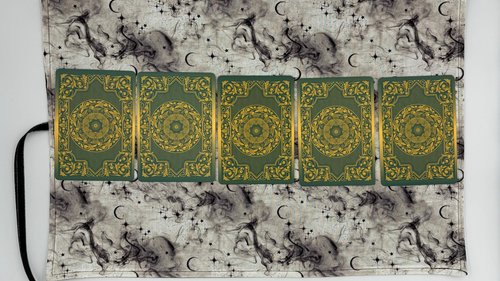 Reversible Cotton Lined Tarot Wrap/ Moons Tarot Wrap / Tarot Supplies / Tarot Deck Storage / Tarot Cloth / Tarot Supplies / Altar