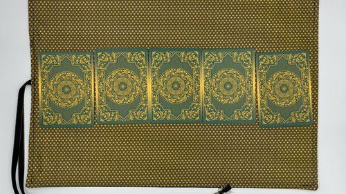 Reversible Silk Tarot Wrap/ Tarot Wrap / Tarot Supplies / Tarot Deck Storage / Tarot Cloth / Tarot Supplies / Altar