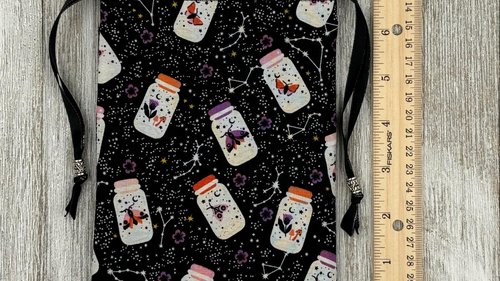Constellations Tarot Bag/ Custom Tarot Pouch/ Keepsake Bag / Drawstring Bag / Oracle Bag / Crystal Bag / Tarot Pouch / Cosmetic Bag
