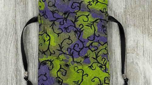Spider Tarot Bag/ Custom Tarot Pouch/ Keepsake Bag / Drawstring Bag / Oracle Bag / Crystal Bag / Tarot Pouch / Cosmetic Bag