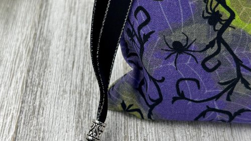 Spider Tarot Bag/ Custom Tarot Pouch/ Keepsake Bag / Drawstring Bag / Oracle Bag / Crystal Bag / Tarot Pouch / Cosmetic Bag
