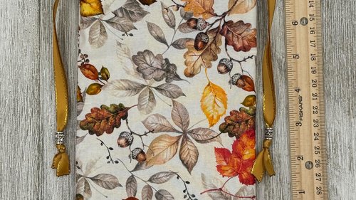 Leaves Tarot Bag/ Custom Tarot bag/ Keepsake Bag / Drawstring Bag / Oracle Bag / Crystal Bag / Gift Bag / Tarot Pouch / Cosmetic Bag