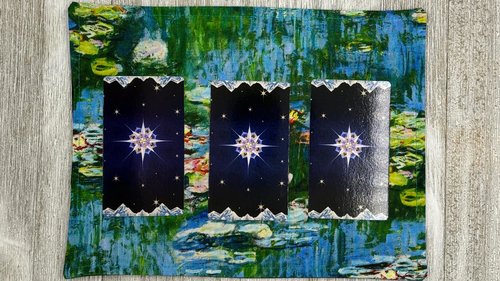 MINI Altar Cloth - Monet, Traveling Altar Cloth, Portable Altar Cloth, Small Spaces Altar, Home Office Altar
