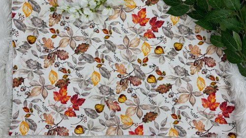 Leaves Altar Cloth, Tarot Cloth, Altar Decor, Double Sided Altar Cloth, Wall Hanging, Dice Mat, Centerpiece