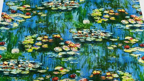 Monet Altar Cloth, Tarot Cloth, Altar Decor, Double Sided Altar Cloth, Wall Hanging, Dice Mat, Centerpiece