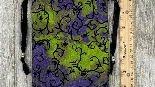 Spider Tarot Bag/ Custom Tarot Pouch/ Keepsake Bag / Drawstring Bag / Oracle Bag / Crystal Bag / Tarot Pouch / Cosmetic Bag