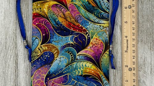 Colorful Tarot Bag/ Custom Tarot Pouch/ Keepsake Bag / Drawstring Bag / Oracle Bag / Crystal Bag / Tarot Pouch / Cosmetic Bag