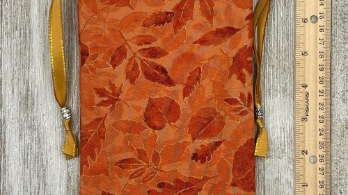 Leaves Tarot Bag/ Custom Tarot Pouch/ Keepsake Bag / Drawstring Bag / Oracle Bag / Crystal Bag / Tarot Pouch / Cosmetic Bag