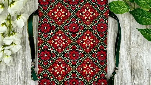 Mandala Tarot Bag/ Custom Tarot Pouch/ Keepsake Bag / Drawstring Bag / Oracle Bag / Crystal Bag / Tarot Pouch / Cosmetic Bag