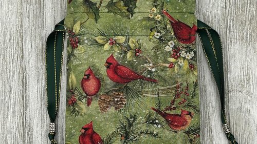 Cardinal Tarot Bag/ Custom Tarot Pouch/ Keepsake Bag / Drawstring Bag / Oracle Bag / Crystal Bag / Tarot Pouch / Cosmetic Bag