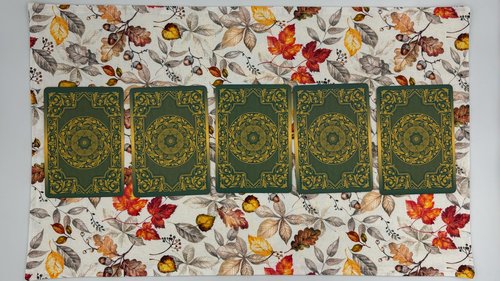 Leaves Altar Cloth, Tarot Cloth, Altar Decor, Double Sided Altar Cloth, Wall Hanging, Dice Mat, Centerpiece