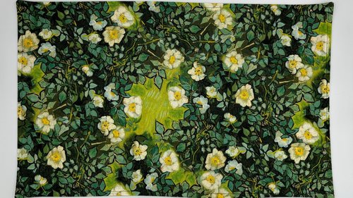 Van Gogh Altar Cloth, Tarot Cloth, Altar Decor, Double Sided Altar Cloth, Wall Hanging, Dice Mat, Centerpiece