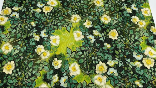 Van Gogh Altar Cloth, Tarot Cloth, Altar Decor, Double Sided Altar Cloth, Wall Hanging, Dice Mat, Centerpiece