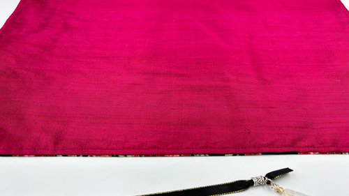 Reversible Silk Lined Tarot Wrap/ Poinsettia Tarot Wrap / Tarot Supplies / Tarot Deck Storage / Tarot Cloth / Tarot Supplies / Altar