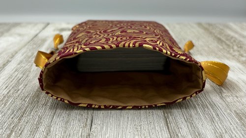 Leaves Tarot Bag/ Custom Tarot Bag/ Keepsake Bag / Drawstring Bag / Oracle Bag / Jewelry Bag / Crystal Bag / Gift Bag / Tarot Pouch