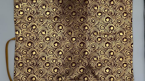 Reversible Silk Lined Tarot Wrap/ Leaves Tarot Wrap / Tarot Supplies / Tarot Deck Storage / Tarot Cloth / Tarot Supplies / Altar