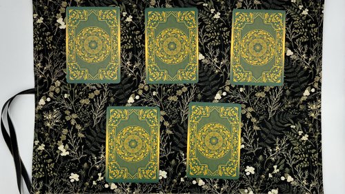Reversible Silk Lined Tarot Wrap/ Plants Tarot Wrap / Tarot Supplies / Tarot Deck Storage / Tarot Cloth / Tarot Supplies / Altar