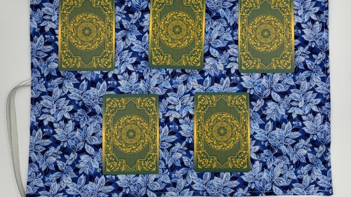 Reversible Silk Lined Tarot Wrap/ Leaves Tarot Wrap / Tarot Supplies / Tarot Deck Storage / Tarot Cloth / Tarot Supplies / Altar