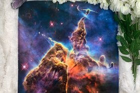 Magical Mountain Altar Cloth, Tarot Cloth, Altar Decor, Double Sided Altar Cloth, Wall Hanging, Dice Mat, Centerpiece
