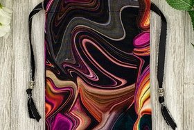 Colorful Tarot Bag/ Custom Tarot Pouch/ Keepsake Bag / Drawstring Bag / Oracle Bag / Crystal Bag / Tarot Pouch / Cosmetic Bag