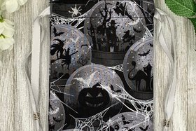 Witchy Crystal Ball Tarot Bag/ Custom Tarot Pouch/ Keepsake Bag / Drawstring Bag / Oracle Bag / Crystal Bag / Tarot Pouch / Cosmetic Bag