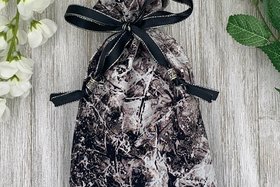 Marble Tarot Bag/ Custom Tarot Pouch/ Keepsake Bag / Drawstring Bag / Oracle Bag / Crystal Bag / Tarot Pouch / Cosmetic Bag