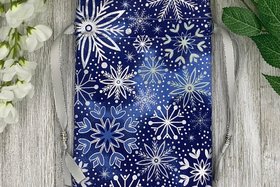Snowflake Tarot Bag/ Custom Tarot Pouch/ Keepsake Bag / Drawstring Bag / Oracle Bag / Crystal Bag / Tarot Pouch / Cosmetic Bag