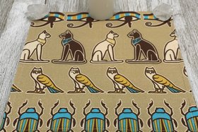 MINI Altar Cloth - Egyptian, Traveling Altar Cloth, Portable Altar Cloth, Small Spaces Altar, Home Office Altar