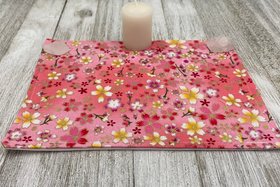 MINI Altar Cloth - Flowers Traveling Altar Cloth, Portable Altar Cloth, Small Spaces Altar, Home Office Altar