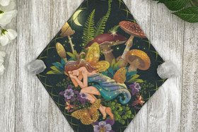 MINI Altar Cloth - Fairy Garden, Traveling Altar Cloth, Portable Altar Cloth, Small Spaces Altar, Home Office Altar