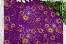 Rectangle Star Moon Grids Altar Cloth, Tarot Cloth, Altar Decor, Double Sided Altar Cloth, Wall Hanging, Dice Mat, Centerpiece
