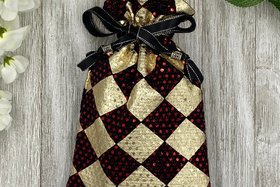 Diamond Sparkle Tarot Bag/ Custom Tarot Pouch/ Keepsake Bag / Drawstring Bag / Oracle Bag / Crystal Bag / Tarot Pouch / Cosmetic Bag