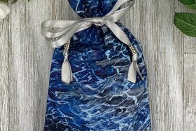 Water Flow Tarot Bag/ Custom Tarot Pouch/ Keepsake Bag / Drawstring Bag / Oracle Bag / Crystal Bag / Tarot Pouch / Cosmetic Bag