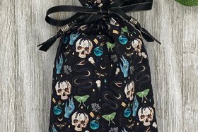 Snakes Tarot Bag/ Custom Tarot Pouch/ Keepsake Bag / Drawstring Bag / Oracle Bag / Crystal Bag / Tarot Pouch / Cosmetic Bag