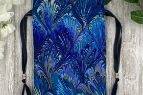 Swirls Tarot Bag/ Custom Tarot Pouch/ Keepsake Bag / Drawstring Bag / Oracle Bag / Crystal Bag / Tarot Pouch / Cosmetic Bag