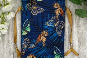 Butterfly Tarot Bag/ Custom Tarot Pouch/ Keepsake Bag / Drawstring Bag / Oracle Bag / Crystal Bag / Tarot Pouch / Cosmetic Bag