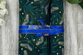 Reversible Silk Lined Tarot Wrap/ Firefly Tarot Wrap / Tarot Supplies / Tarot Deck Storage / Tarot Cloth / Tarot Supplies / Altar