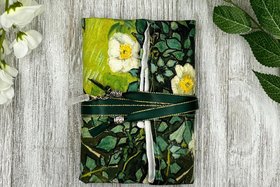 Reversible Silk Lined Tarot Wrap/ Van Gogh Tarot Wrap / Tarot Supplies / Tarot Deck Storage / Tarot Cloth / Tarot Supplies / Altar