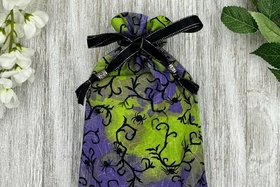 Spider Tarot Bag/ Custom Tarot Pouch/ Keepsake Bag / Drawstring Bag / Oracle Bag / Crystal Bag / Tarot Pouch / Cosmetic Bag