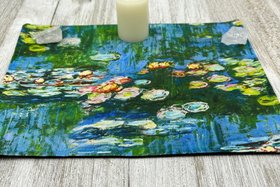 MINI Altar Cloth - Monet, Traveling Altar Cloth, Portable Altar Cloth, Small Spaces Altar, Home Office Altar