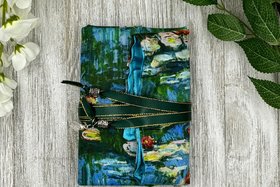 Reversible Satin Lined Tarot Wrap/ Monet Tarot Wrap / Tarot Supplies / Tarot Deck Storage / Tarot Cloth / Tarot Supplies / Altar
