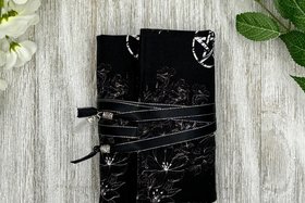 Reversible Silk Lined Tarot Wrap/ Pentacle Wrap / Tarot Supplies / Tarot Deck Storage / Tarot Cloth / Tarot Supplies / Altar